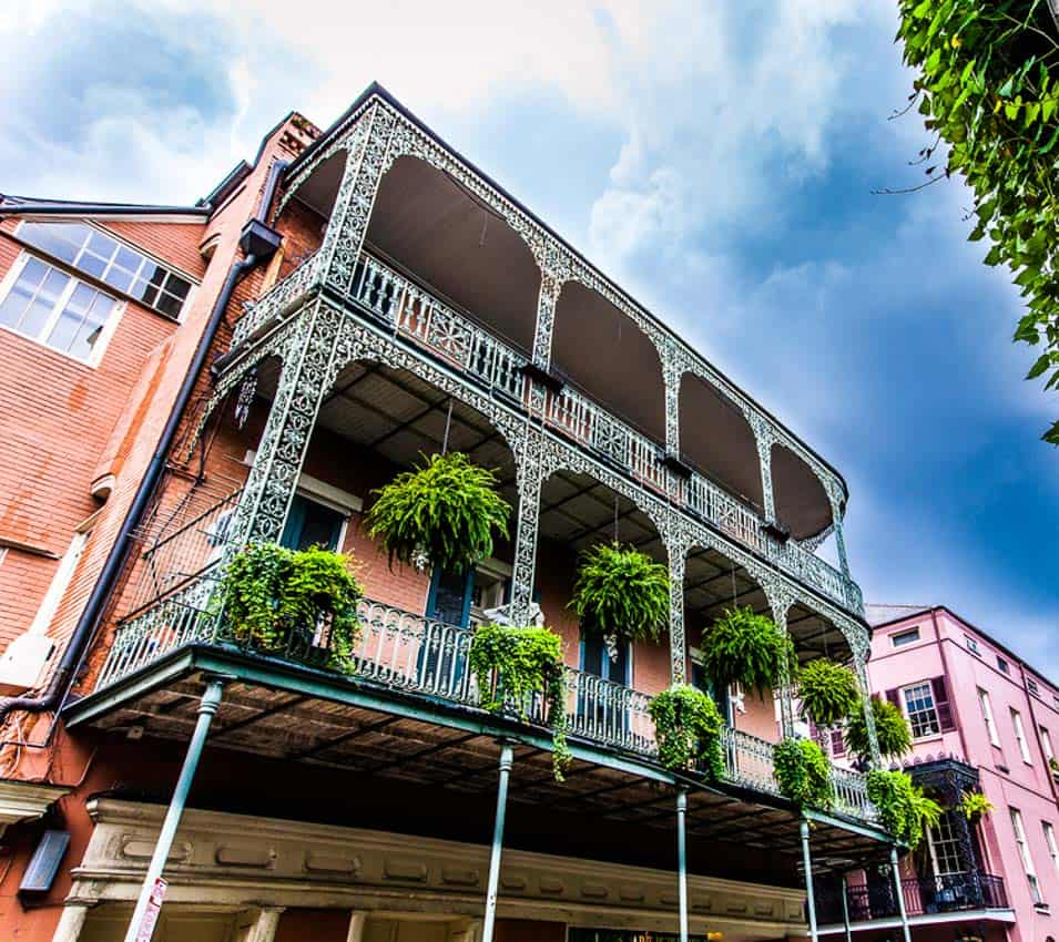 A house in the French Quarter.