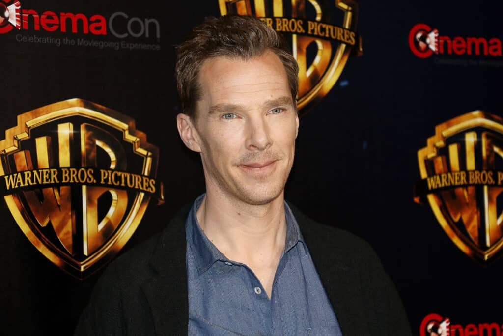 Benedict Cumberbatch at film premiere.