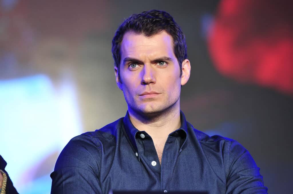 Henry Cavill looking serious.