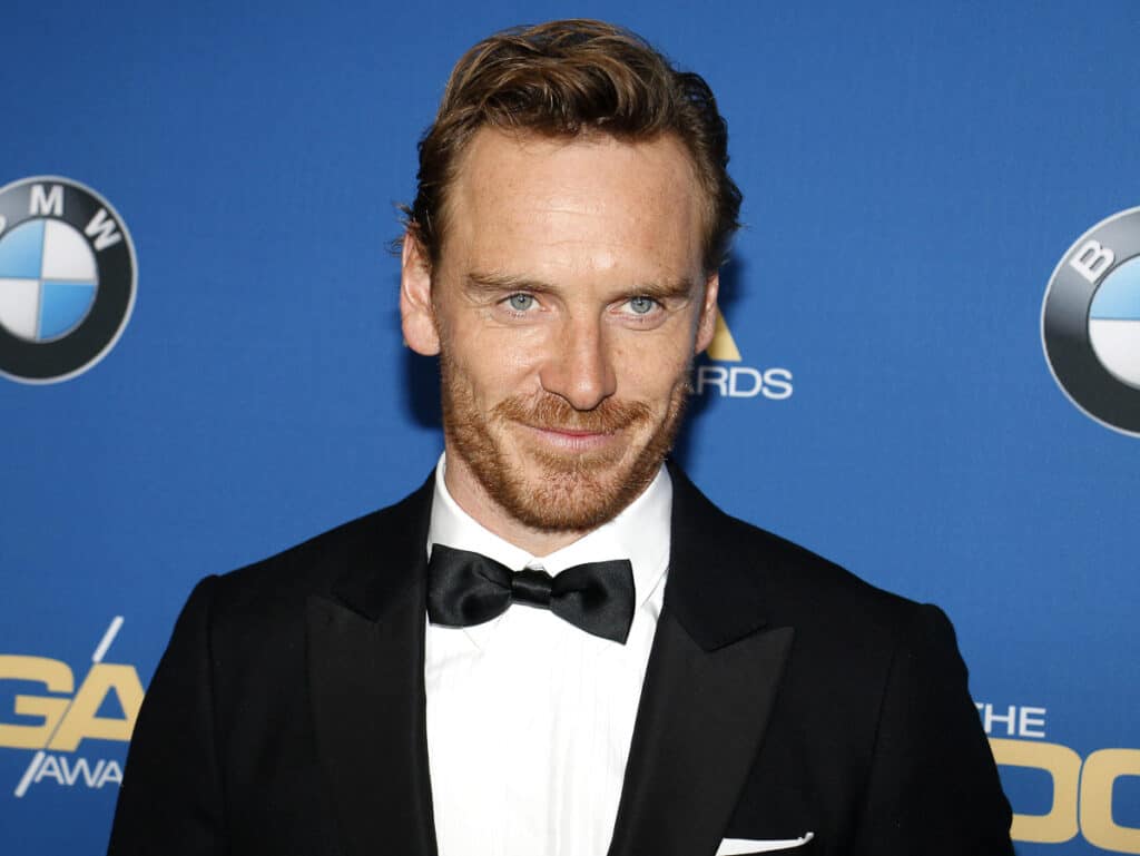 Michael Fassbender at an awards ceremony.