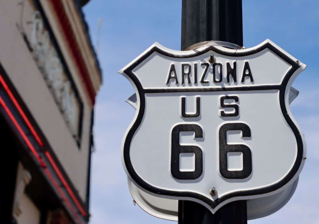 historic route 66 in arizona.