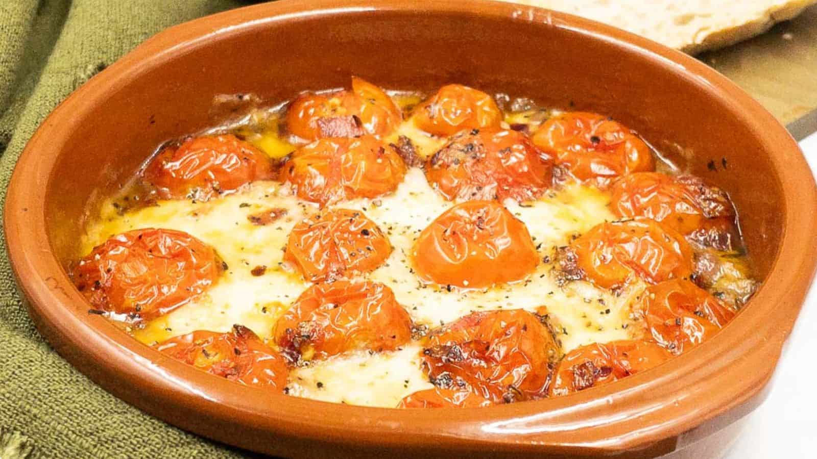 A budget-friendly dish with tomatoes and cheese.