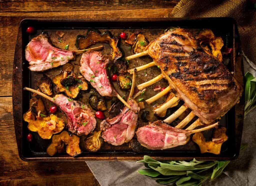 Perfectly Grilled Rack of Lamb