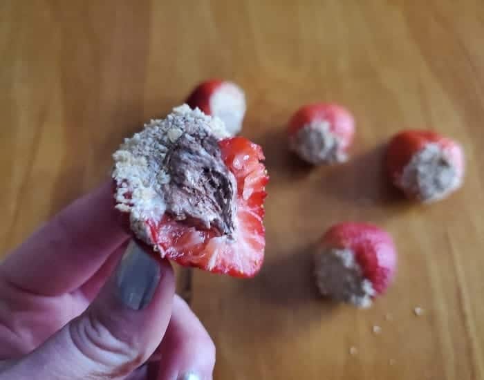 S'mores Stuffed Strawberries.