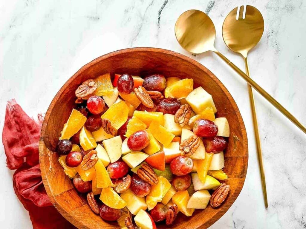 Thanksgiving fruit salad.