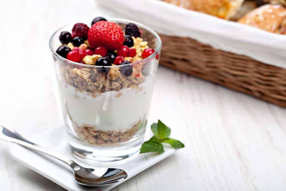 Greek yogurt parfait