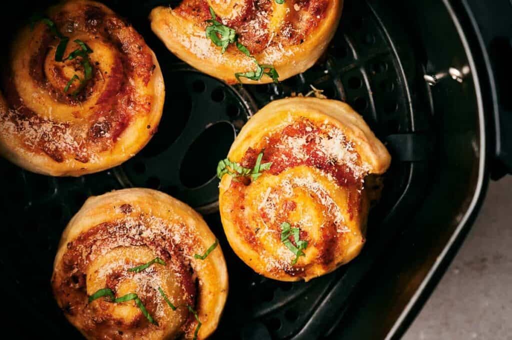 Air fryer pizza rolls.