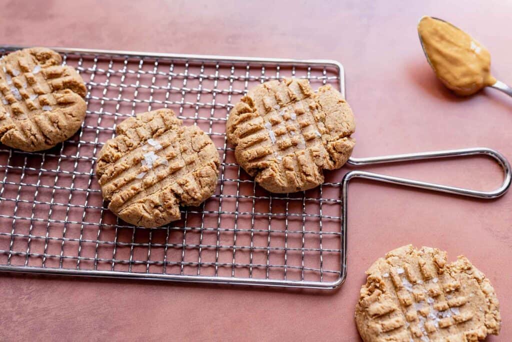Almond Flour Peanut Butter Cookies.