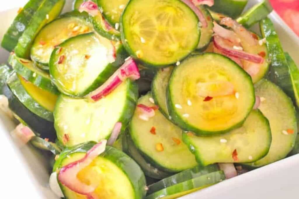 Asian cucumber salad.