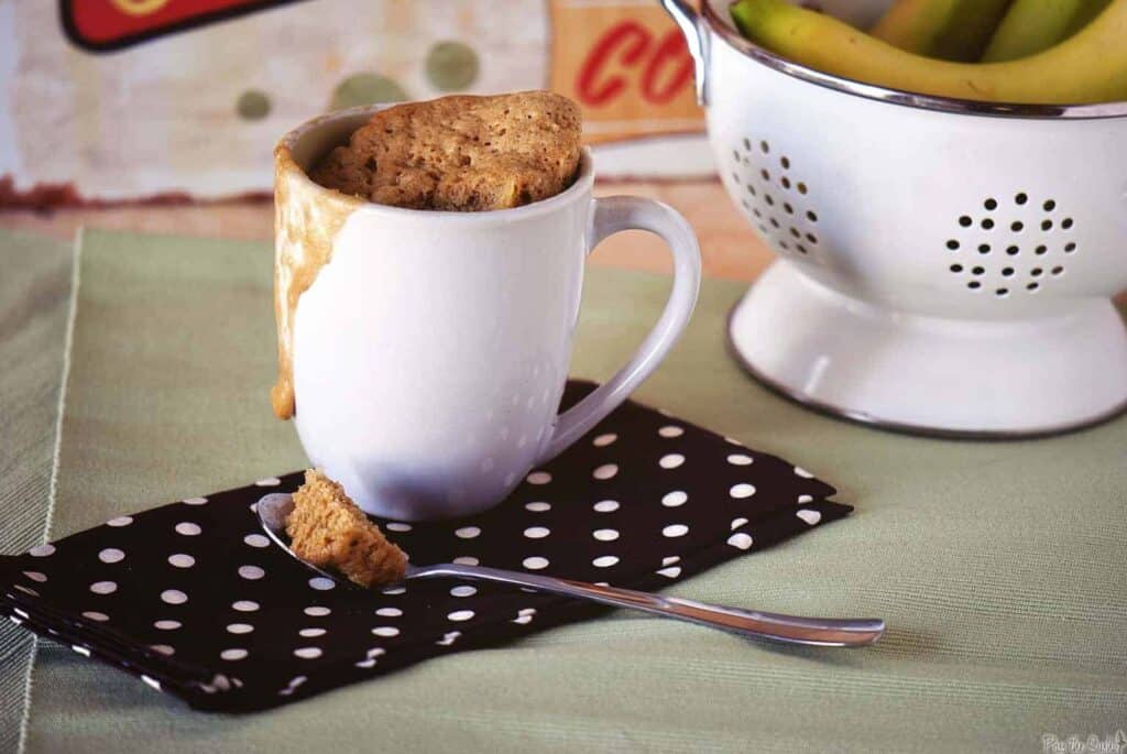 Banana mug cake.