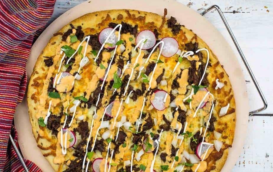 Birria Pizza. Photo credit: Cook What You Love.