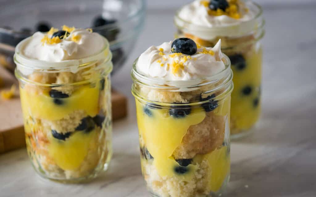 Blueberry Lemon Trifles