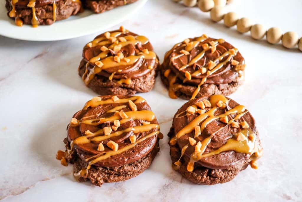 Chocolate Caramel Cookies.