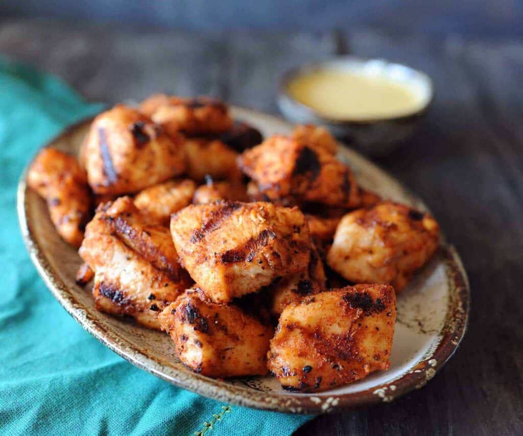 Grilled Chick-Fil-A Nuggets. Photo credit: Girls Can Grill.