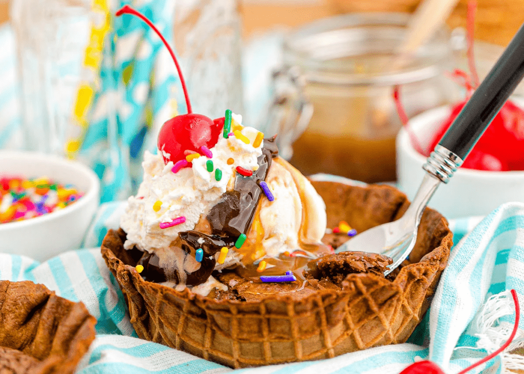 Easy Brownie Sundae.