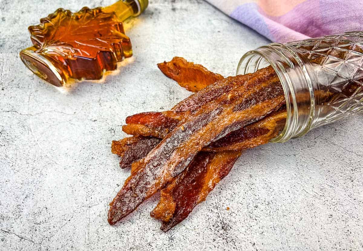 Smoked Candied Bacon in a jar. 