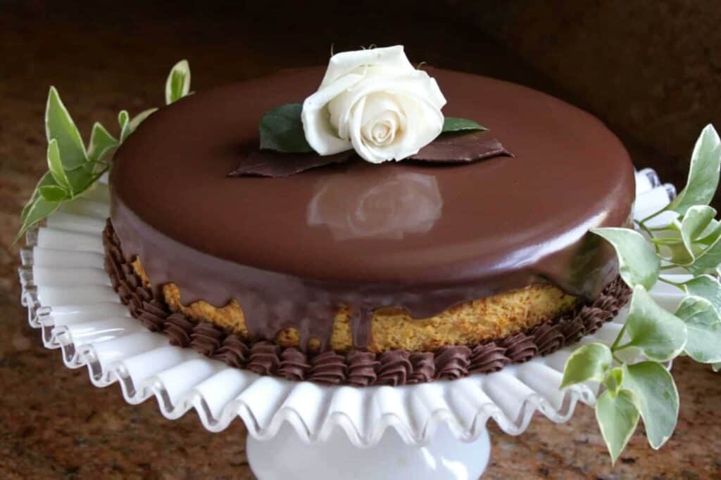 Pumpkin Cheesecake with Chocolate Mousse . 