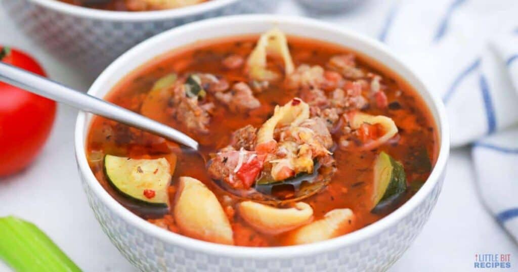 Minestrone Soup with Sausage