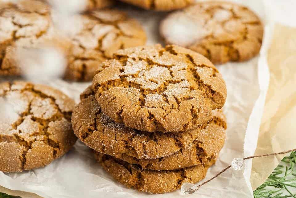 Just Like Starbucks Ginger Molasses Cookies Copycat Recipe. Photo credit: Bella Bucchiotti.