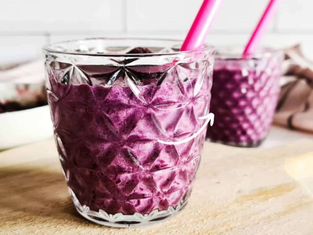 Keto Blueberry Smoothie.