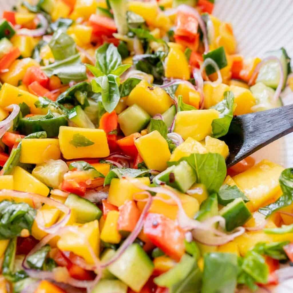 Mango Salad in a bowl.