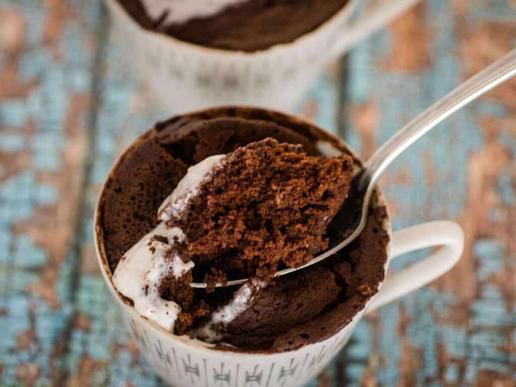 Chocolate Mocha Mug Cake.