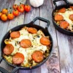 Pizza Casserole in two serving dishes.