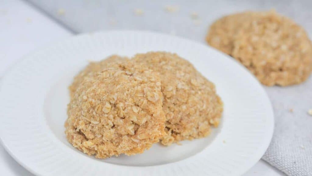 Vegan gluten-free oatmeal cookies.
