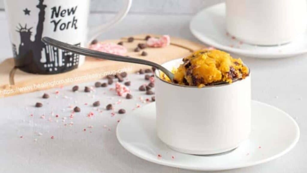 Vegan mug cake.