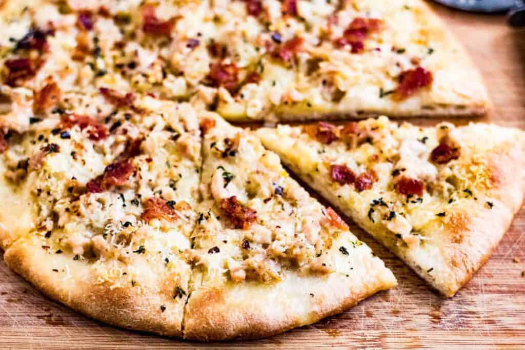 White Clam Pizza. Photo credit: All Ways Delicious.