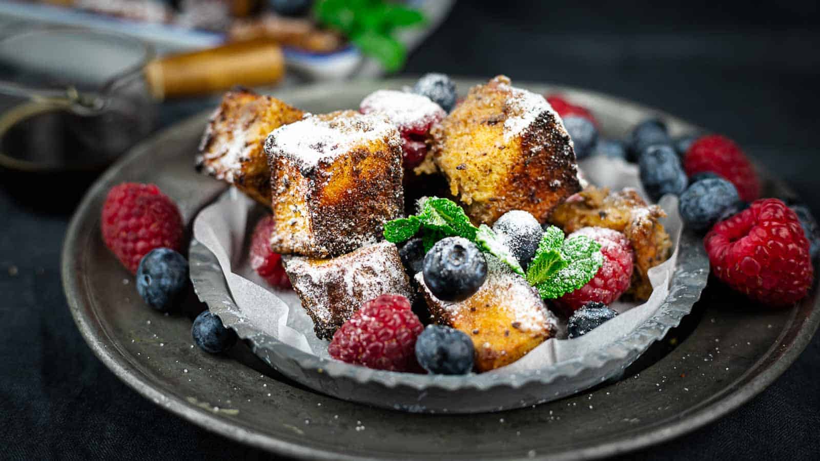 French Toast served on a plate.