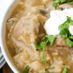 Instant Pot dinner recipe for Easy Chile Verde.