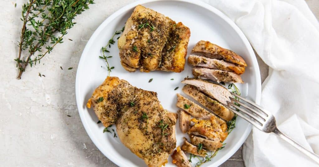 Air Fryer Frozen Chicken Thighs