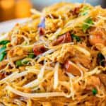 Singapore noodles with pork and shrimp.