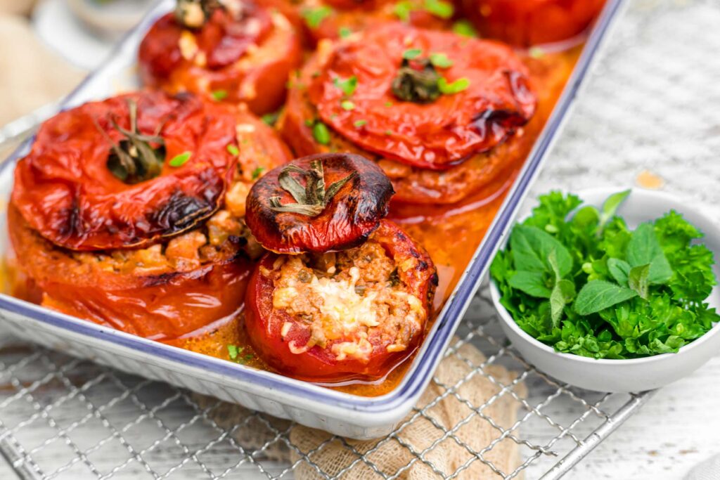 Keto Stuffed Tomatoes