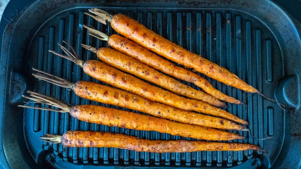Grilled Carrots in a Ninja Grill.