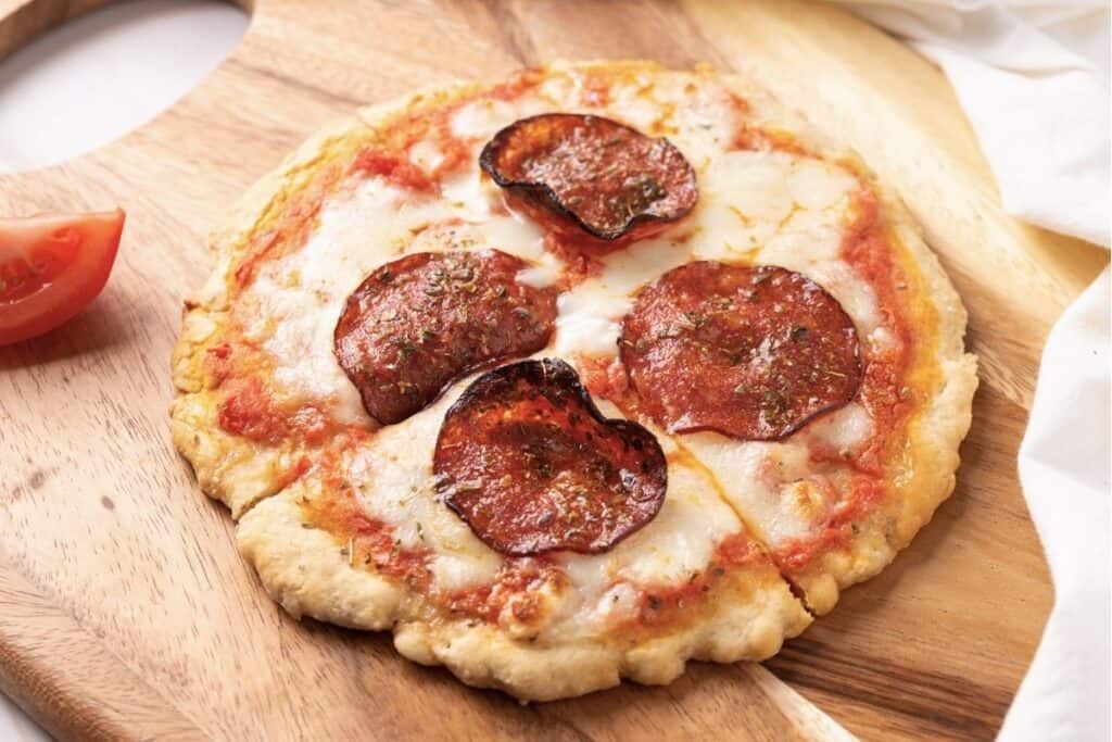 Single serve pepperoni pizza.