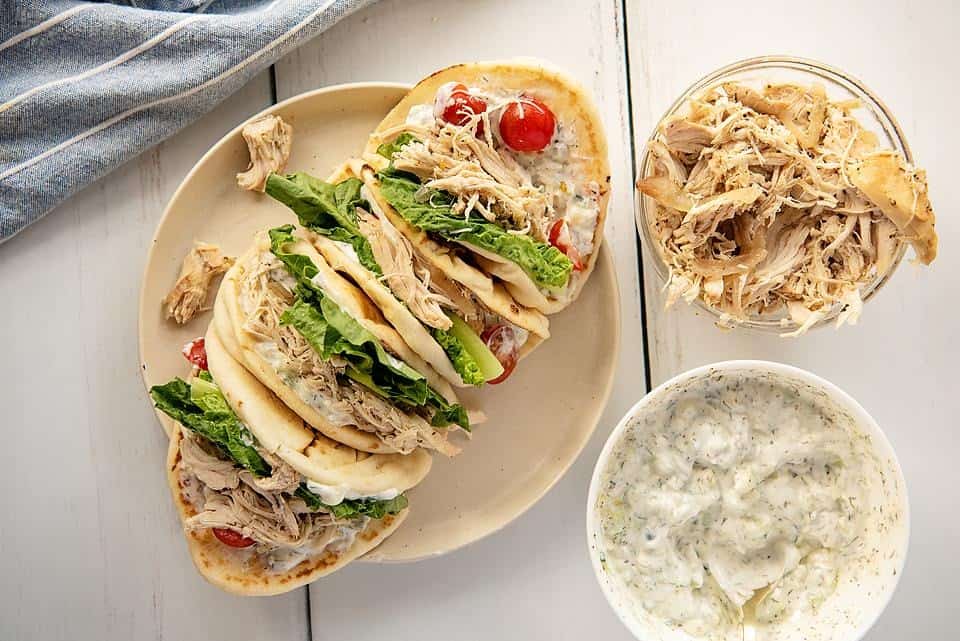 Greek Chicken Gyros