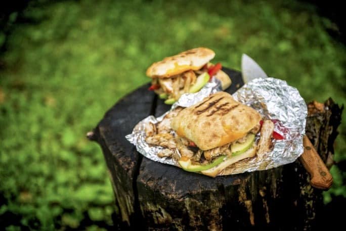 Foil Wrapped Grilled Chicken Panini