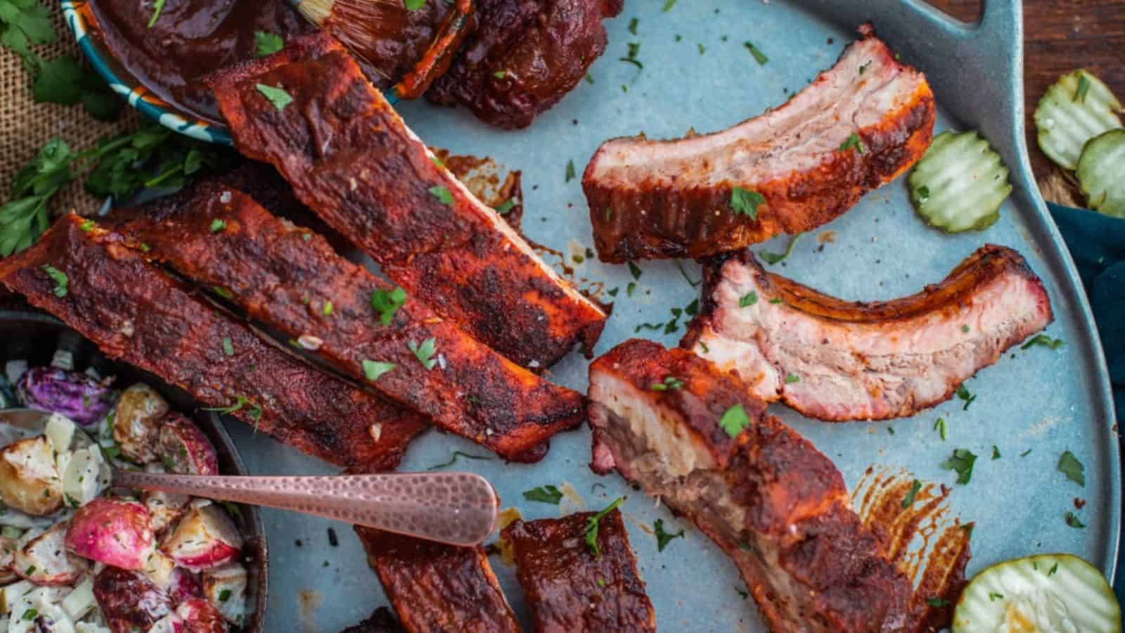 Dry Rubbed Smoked Baby Back Ribs