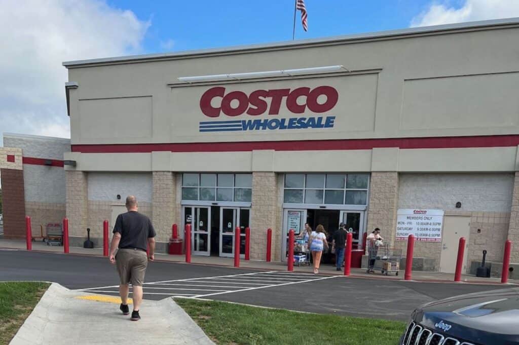 exterior of costco store.