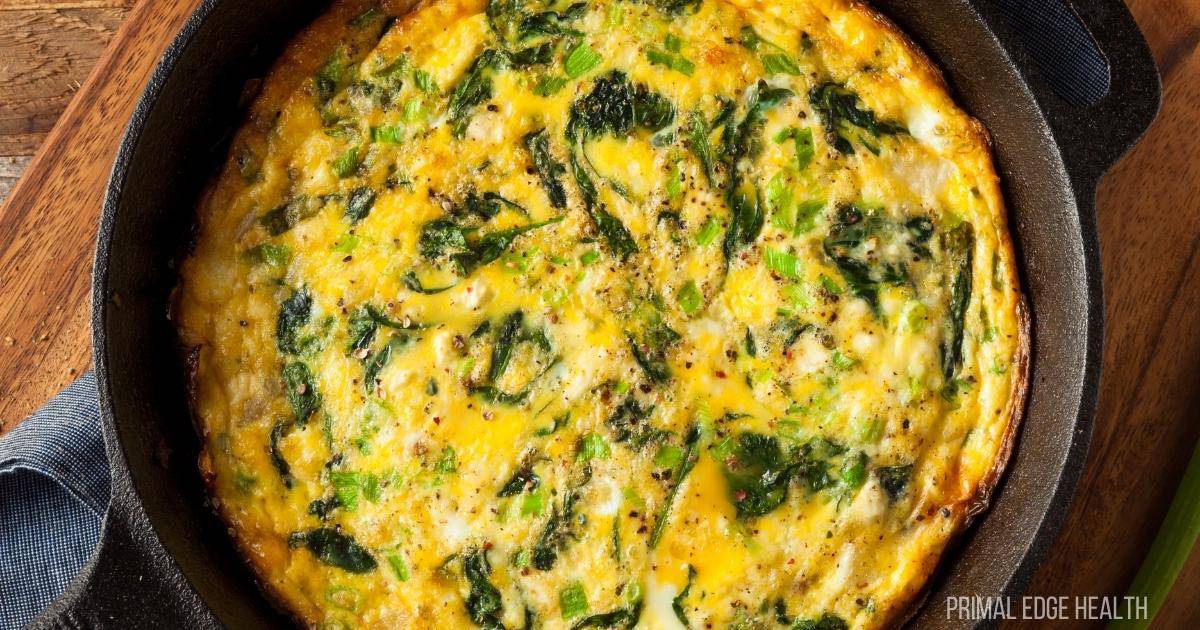 A picture of easy keto breakfast frittata.