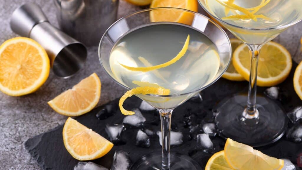 Lemon Drop Martini in glass