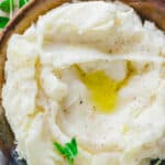 Creamy mashed yuca with melted ghee.