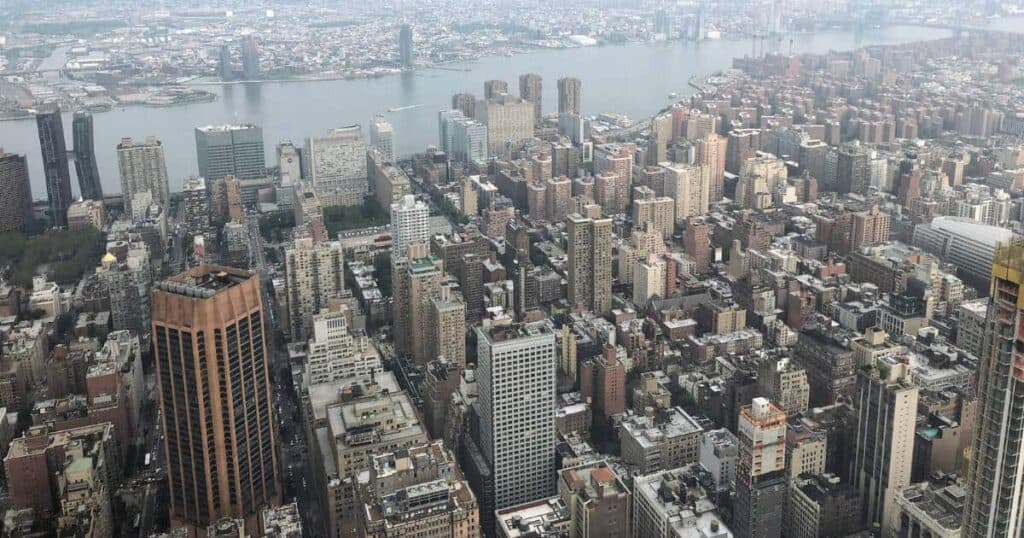 View of Manhattan from Empire State Building.