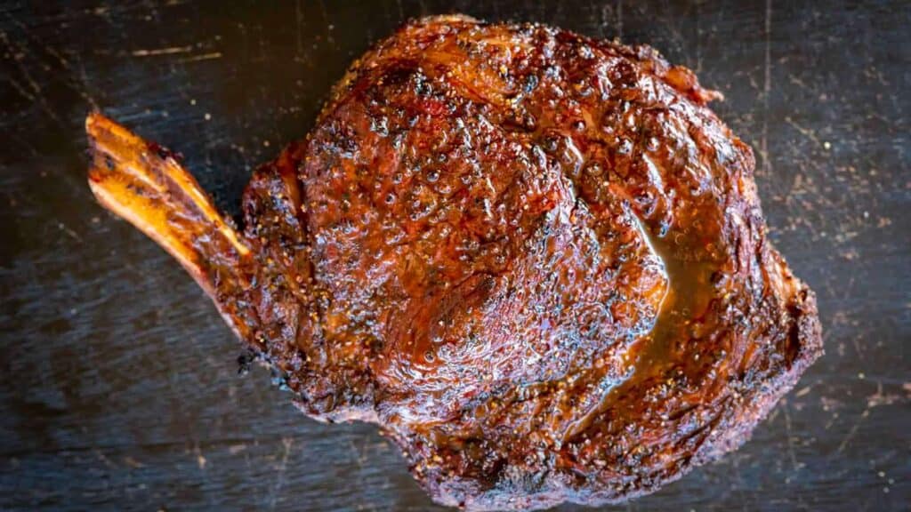 Cowboy ribeye steak.