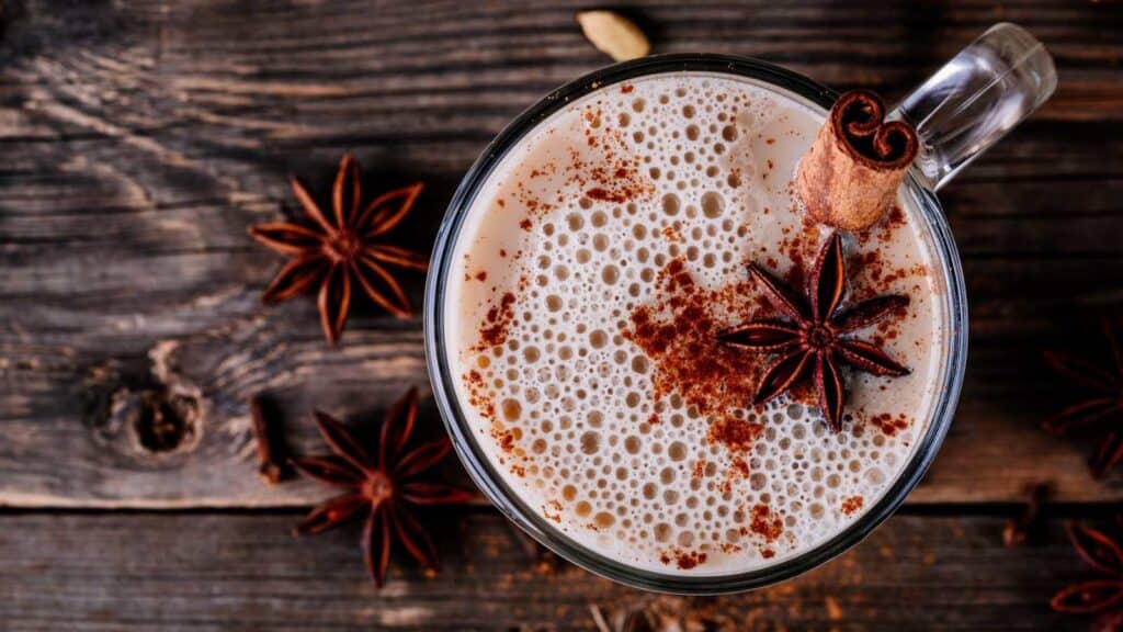 A copycat Starbucks coffee recipe with cinnamon and star anise.