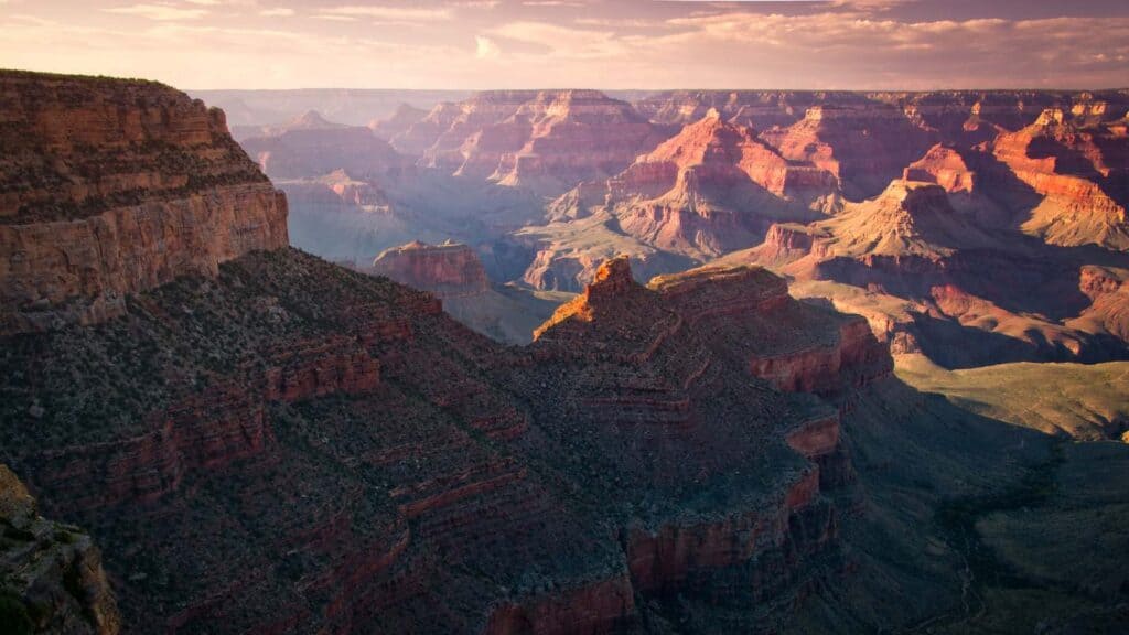 Grand Canyon at sunset.