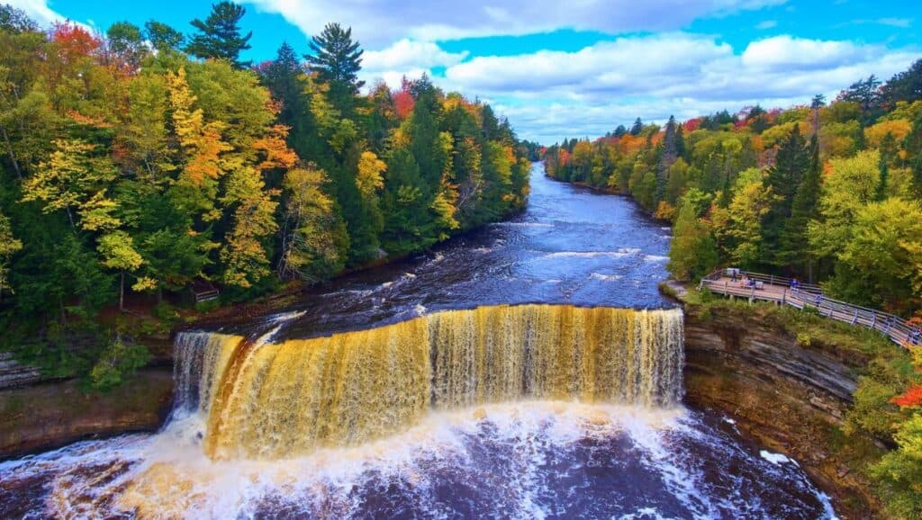 Tahquamenon Falls in Michigan.