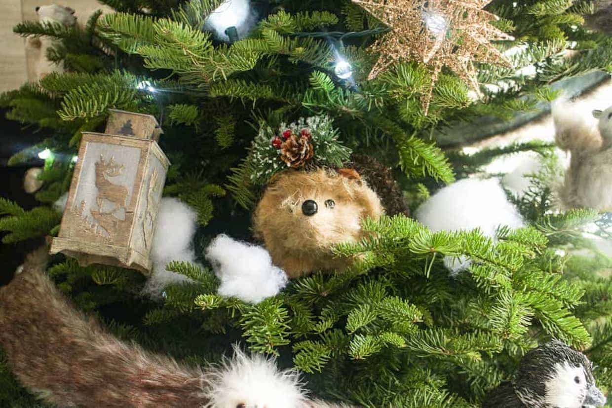 Woodland themed Christmas tree.